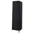 87 in Outdoor 420D Oxford Patio Heater Cover Waterproof Windproof Zippered Black Pyramid Heater Accessory