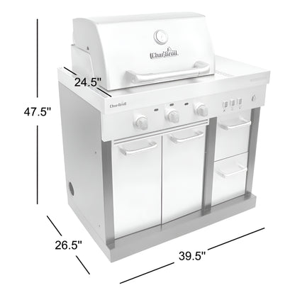 Medallion Series Modular Outdoor Kitchen 3-Burner Infrared Gas Grill