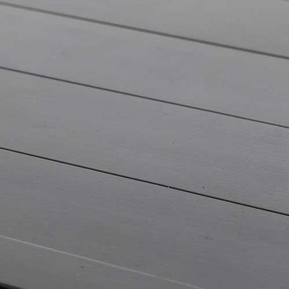Lassen Grey Wicker Rectangular Firepit Table