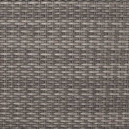 Tenaya Grey Round Wicker Firepit Table with Metal Cover