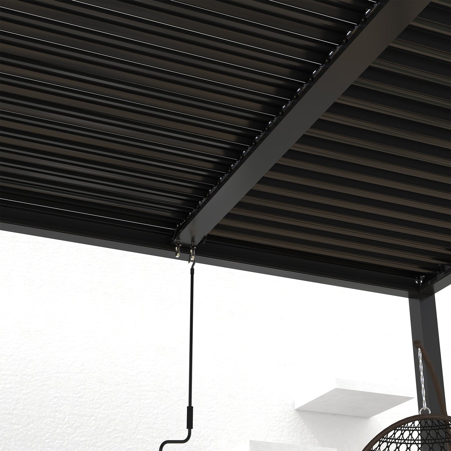 8610J Louver Pergola 10x19ft Aluminum Frame & Louvers