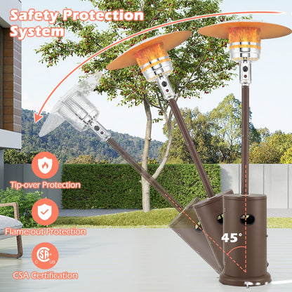 50,000 BTU Propane Patio Heater with Round Table