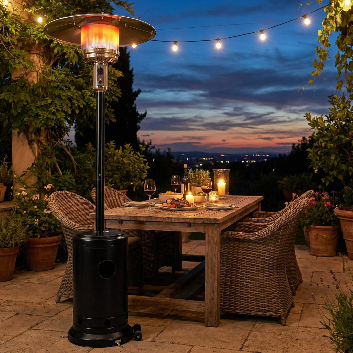 50,000 BTU Propane Patio Heater with Stainless-Steel Burner