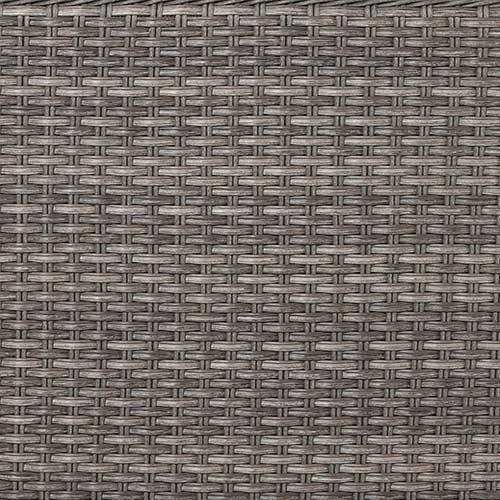 Tenaya Grey Wicker Rectangular Firepit Table