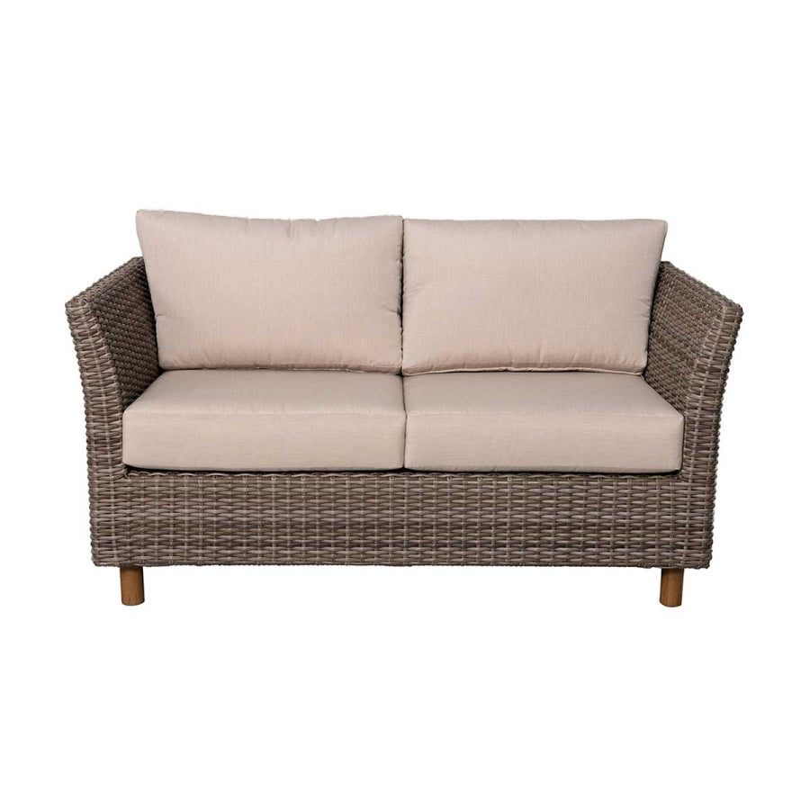 Orlando 4-Piece Wicker Patio Sofa Set with Beige Cushions