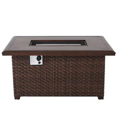 Brooks Wicker Firepit Table