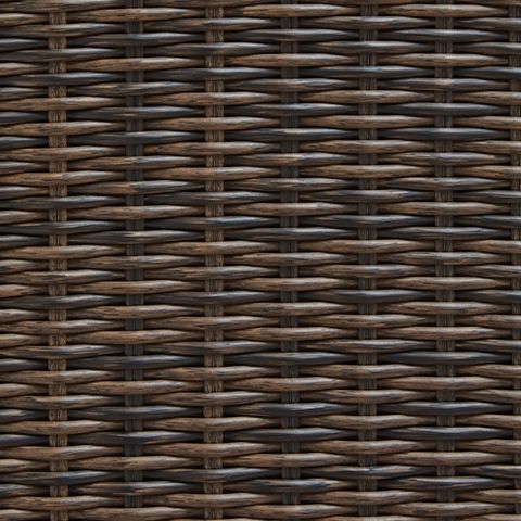 Monterey Point 48 In. Round Fire Pit Table – Dark Brown Resin Wicker