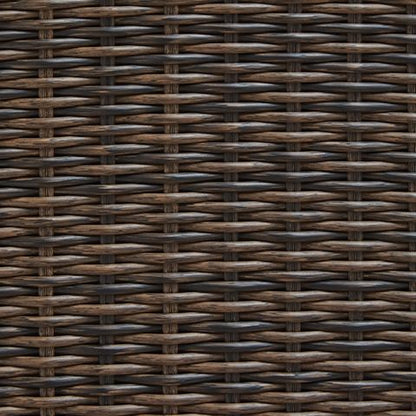 Monterey Point 48 In. Round Fire Pit Table – Dark Brown Resin Wicker