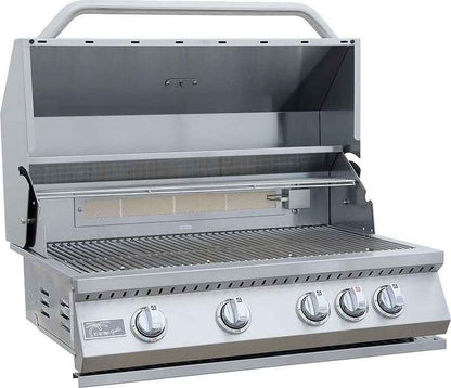 KoKoMo 7 ft Outdoor Kitchen Island with 32-Inch Grill & Refrigerator