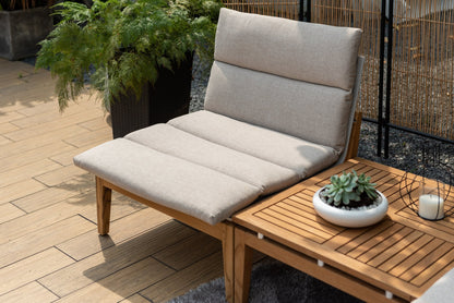 Arno 3-Piece Teak Bistro Set with Light Cushions