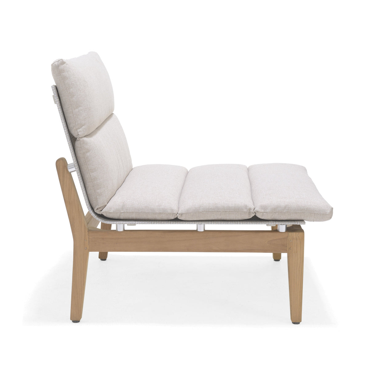 Arno 6-Piece Teak Outdoor Set with Light Cushions