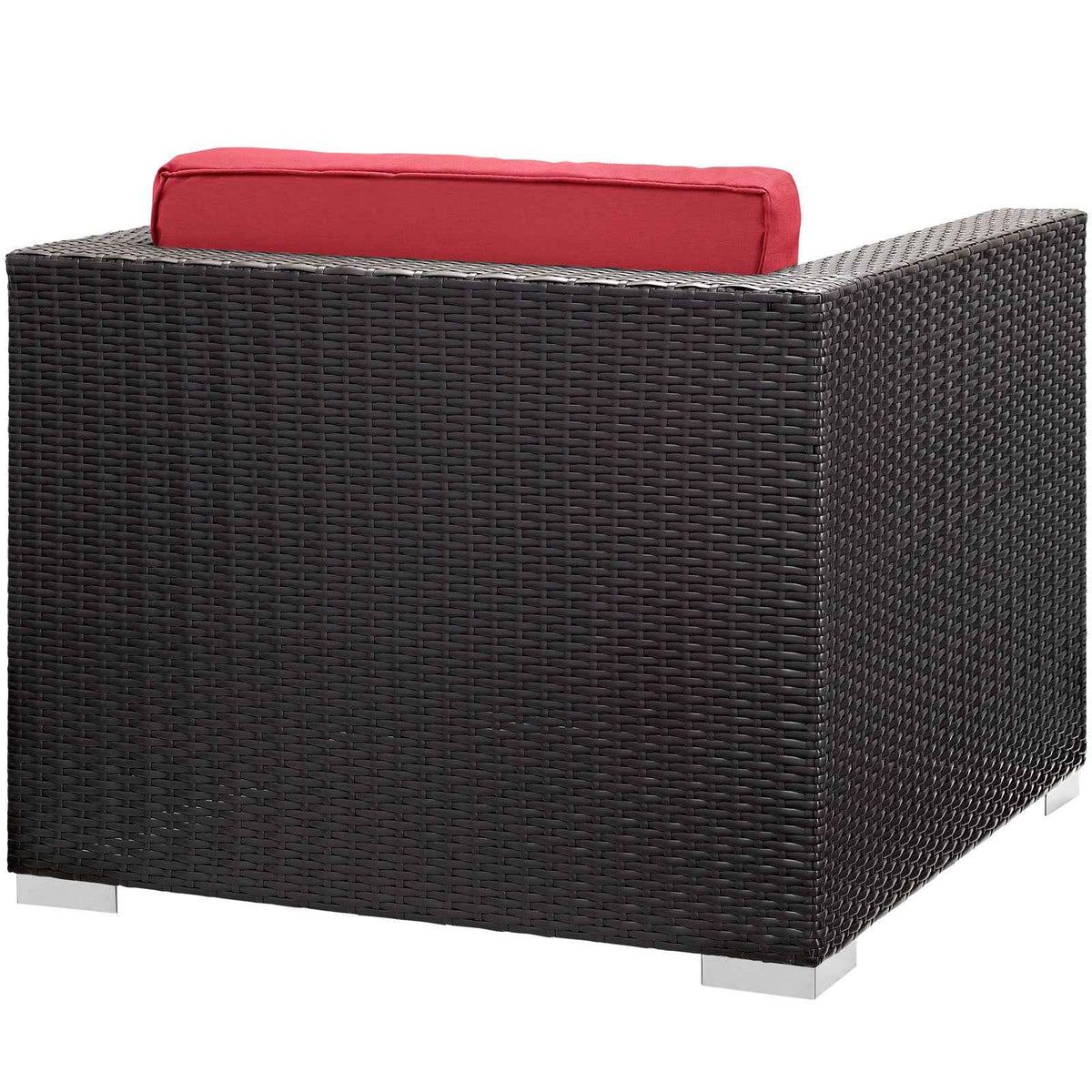 Modway Convene 5-Piece Outdoor Wicker Sectional Set