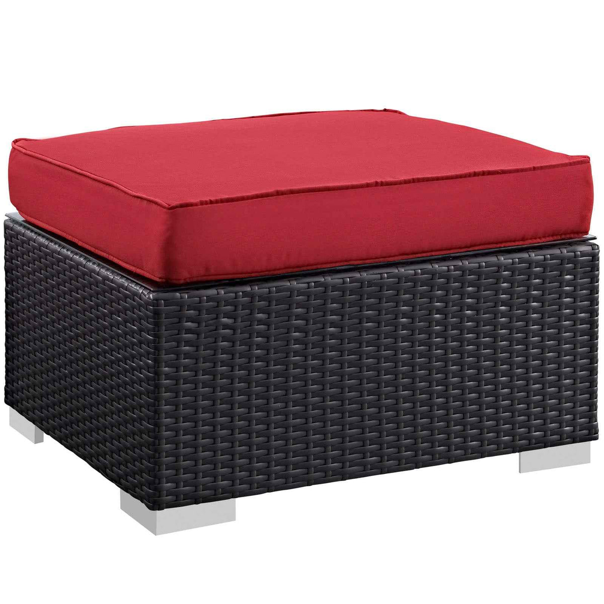 Modway Convene 5-Piece Outdoor Wicker Sectional Set