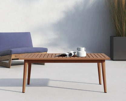 Panther Eucalyptus Wood and Wicker Outdoor Seating Set