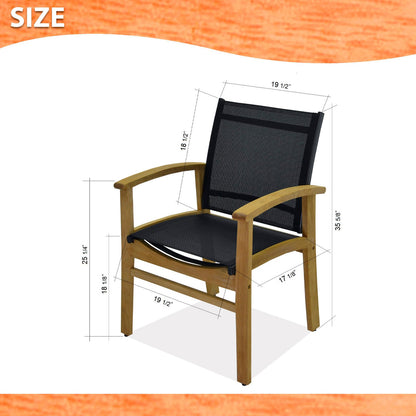 Leyland Extendable Eucalyptus Patio Table with Fortuna Chairs