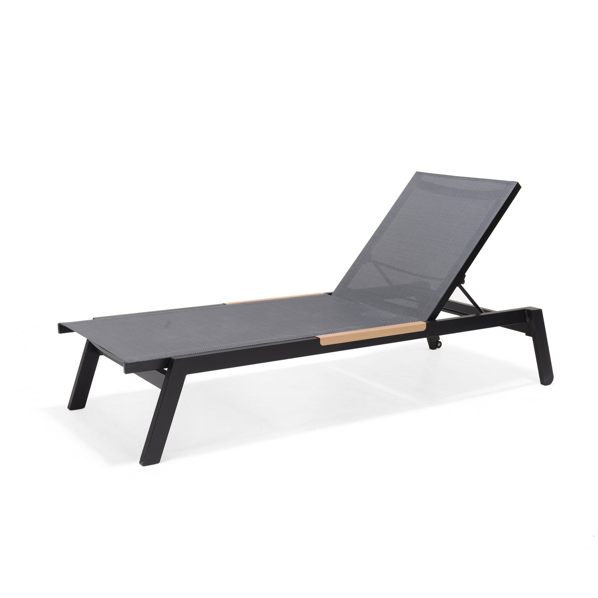 Panama Dark 3-Piece Outdoor Lounger Set with Side Table