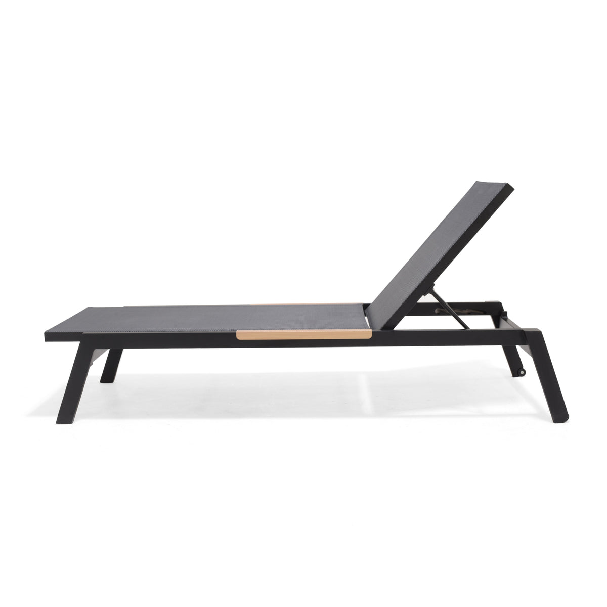 Panama Dark 3-Piece Outdoor Lounger Set with Side Table