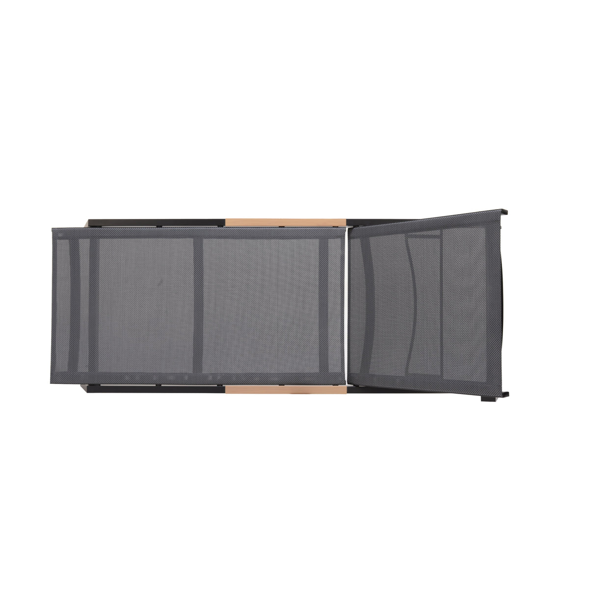 Panama Dark 3-Piece Outdoor Lounger Set with Side Table