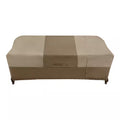 38 In. L X 77.3 In. W X 31 In. H Beige Patio Furniture Loveseat and Sofa (2-In-1) Cover